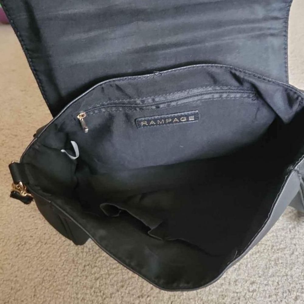 Rampage black cross body purse